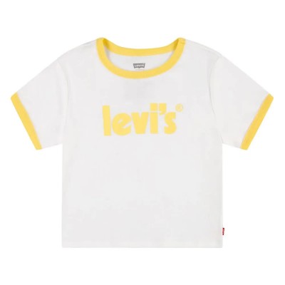 тениска,детски,тениски,levi´s,®,meet&greet,rib,ringer,short,sleeve,t,shirt,yellow
