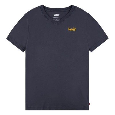 тениска,детски,тениски,levi´s,®,poster,logo,short,sleeve,v,neck,t,shirt,blue,(india,ink)