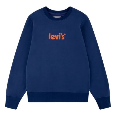 блуза,детски,блузи,levi´s,®,poster,logo,sweatshirt,blue,(naval,academy)