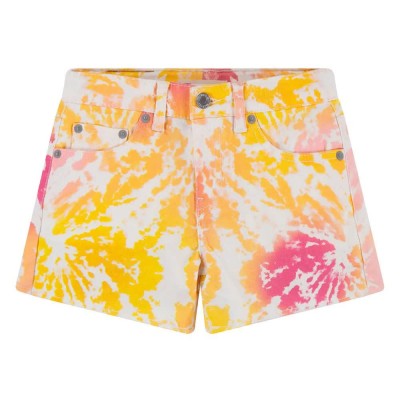 къси,панталони,детски,панталони,levi´s,®,tie,dye,girlfriend,denim,shorts,yellow,(white,alyssum)