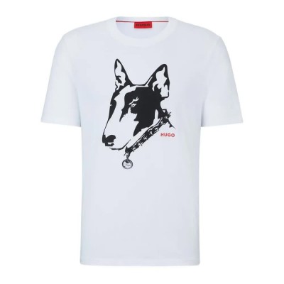 тениска,мъжки,тениски,hugo,dammock,10233396,short,sleeve,t,shirt,white,(white)