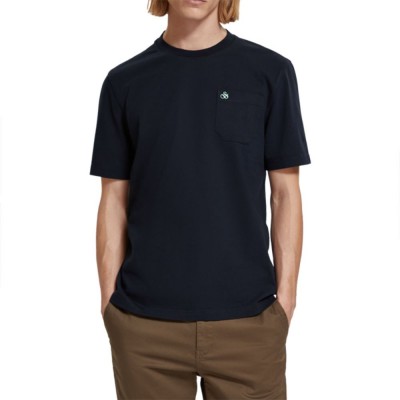 тениска,мъжки,тениски,scotch,&,soda,174569,short,sleeve,t,shirt,black