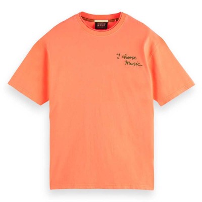 тениска,мъжки,тениски,scotch,&,soda,174574,short,sleeve,t,shirt,orange