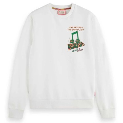 блуза,мъжки,пуловери,scotch,&,soda,175379,sweatshirt,white