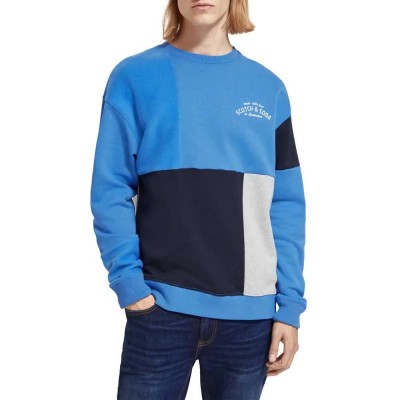 блуза,мъжки,пуловери,scotch,&,soda,175381,sweatshirt,blue,(rhythm,blue)