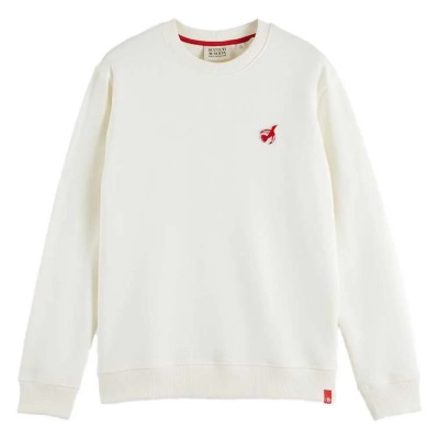 блуза,мъжки,пуловери,scotch,&,soda,free,spirit,bird,sweatshirt,white