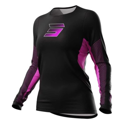 блуза,с,дълъг,ръкав,мъжки,тениски,дамски,тениски,shot,contact,venus,long,sleeve,jersey,black,(pink)