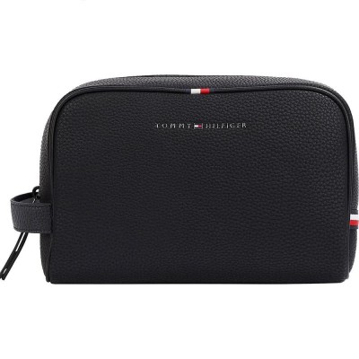 несесер,тоалетни,принадлежности,tommy,hilfiger,essential,pu,wash,wash,bag,black