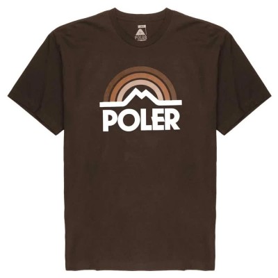 тениска,мъжки,тениски,poler,mountain,rainbow,short,sleeve,t,shirt,brown,(dark,chocolate)