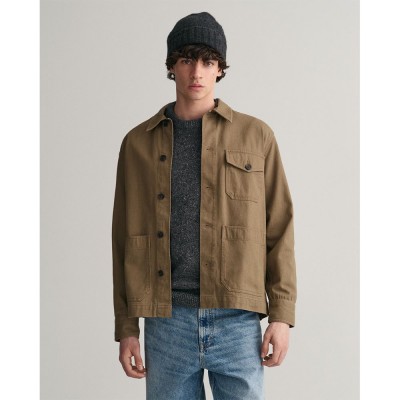 мъжки,якета,gant,brushed,twill,over,overshirt,brown