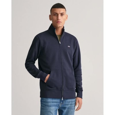 блуза,мъжки,пуловери,gant,reg,shield,half,zip,sweater,blue,(evening,blue)