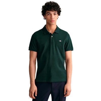 мъжки,блузи,с,яка,gant,reg,shield,short,sleeve,polo,tartan,green,(green)