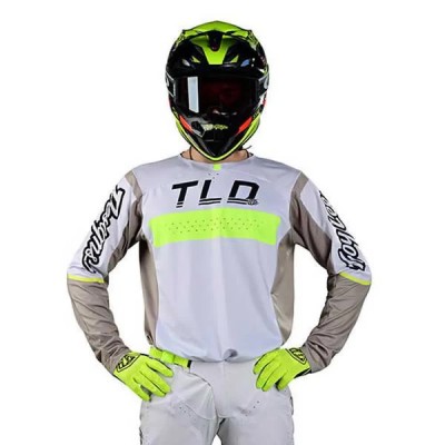 блуза,с,дълъг,ръкав,мъжки,тениски,дамски,тениски,troy,lee,designs,se,pro,grid,long,sleeve,jersey,grey,(light,grey,fluo,yellow)