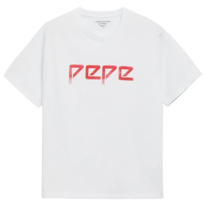 тениска,мъжки,тениски,pepe,jeans,50th,anniversary,8,short,sleeve,t,shirt,white,(white)