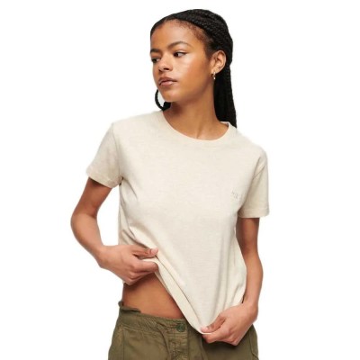 тениска,дамски,тениски,superdry,essential,logo,90´s,short,sleeve,t,shirt,light,oat,marl,(beige)