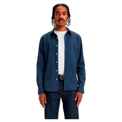 риза,с,дълъг,ръкав,мъжки,ризи,levi´s,®,battery,slim,long,sleeve,shirt,blue,(naval,academy)