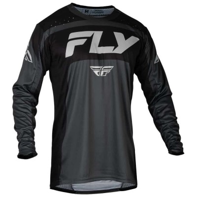 блуза,с,дълъг,ръкав,мъжки,тениски,дамски,тениски,fly,racing,lite,long,sleeve,jersey,black,grey,(black,grey)