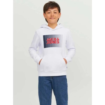суичър,детски,блузи,jack,&,jones,corp,logo,hoodie,white