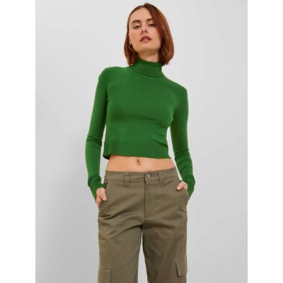 блуза,дамски,пуловери,дамски,плетени,дрехи,jack,&,jones,mia,soft,cropped,jjxx,high,neck,sweater,green,(formal,garden)