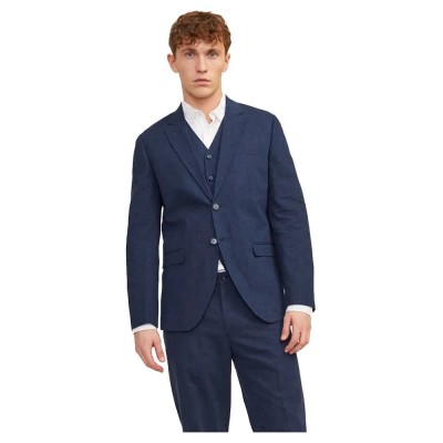 сако,мъжки,сака,jack,&,jones,riviera,linen,blazer,blue,(dark,navy,fit,slim,fit)