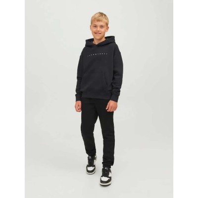 суичър,детски,блузи,jack,&,jones,star,hoodie,black,fit,loose,(black)