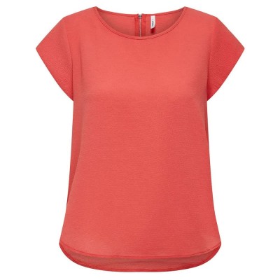 дамски,блузи,дамски,ризи,only,vic,short,sleeve,blouse,orange,(cayenne)