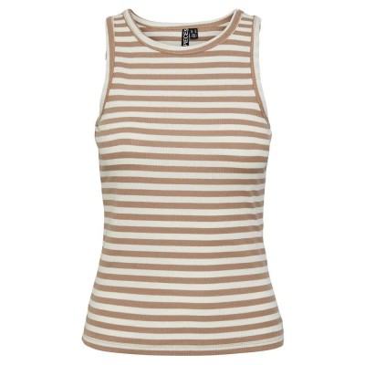 тениска,дамски,тениски,pieces,ruka,boxer,sleeveless,t,shirt,silver,mink,stripes,cloud,dancer,(brown)