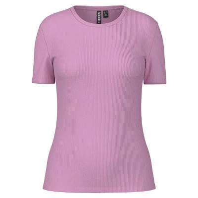тениска,дамски,тениски,pieces,ruka,short,sleeve,t,shirt,pastel,lavender,(purple)