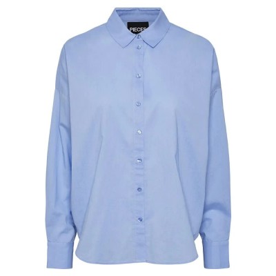 риза,с,дълъг,ръкав,дамски,блузи,дамски,ризи,pieces,tanne,loose,fit,long,sleeve,shirt,blue,(hydrangea)