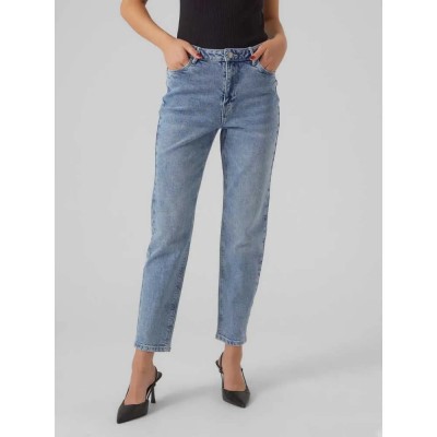 дънки,дамски,панталони,vero,moda,linda,mom,fit,gu3184,high,waist,jeans,light,blue,denim