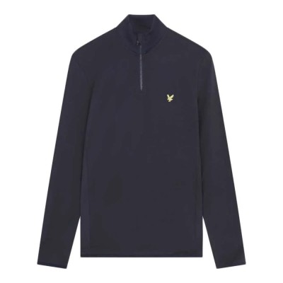 блуза,мъжки,пуловери,lyle,&,scott,tonal,eagle,half,zip,sweater,dark,navy,(blue)