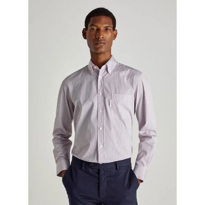 риза,с,дълъг,ръкав,мъжки,ризи,façonnable,cl,bd,pencil,str,pop,long,sleeve,shirt,white,(navy,multi)