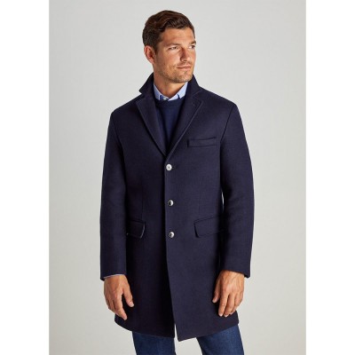 палто,мъжки,якета,façonnable,jersey,wool,coat,blue