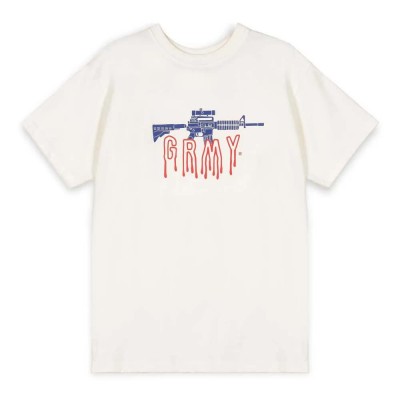 тениска,мъжки,тениски,grimey,back,at,you,regular,short,sleeve,t,shirt,white
