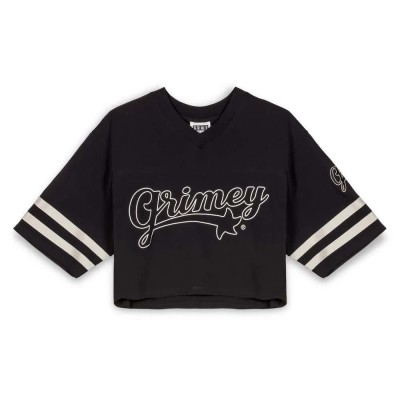 футболна,фланелка,дамски,тениски,grimey,madrid,crop,football,long,sleeve,t,shirt,black,(black)