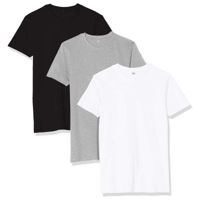 тениска,мъжки,тениски,build,your,brand,by004a,short,sleeve,t,shirt,3,units,black,heather,grey,white,(multicolor)