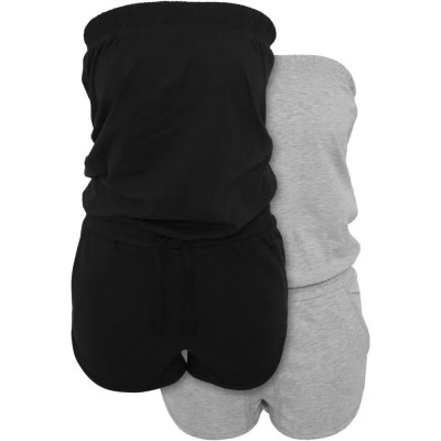 дамски,гащеризони,build,your,brand,by018a,sleeveless,romper,2,units,black,grey,(heather,grey,black)