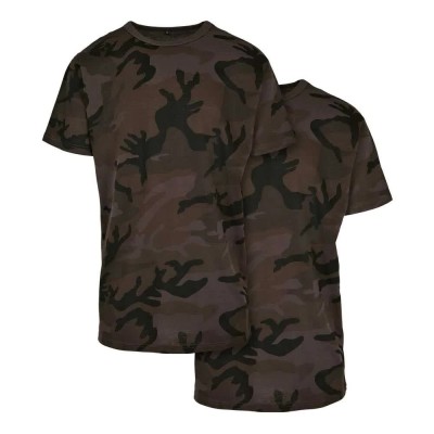 тениска,мъжки,тениски,build,your,brand,by079a,short,sleeve,t,shirt,2,units,dark,camo,(brown)