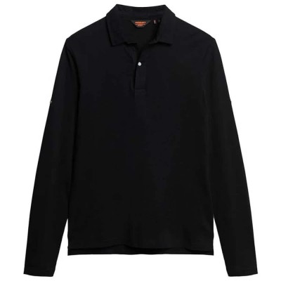 блуза,с,дълъг,ръкав,мъжки,блузи,с,яка,superdry,studios,jersey,long,sleeve,polo,black
