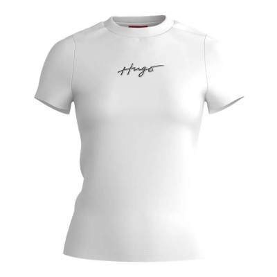 тениска,дамски,тениски,hugo,classic,4,short,sleeve,t,shirt,white,(white)