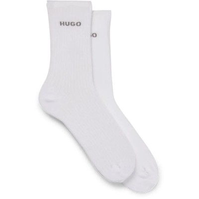 чорапи,дамски,чорапи,hugo,qs,fine,rib,cc,socks,2,pairs,white,(white)
