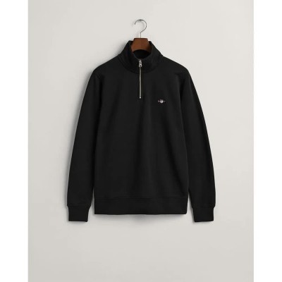 блуза,мъжки,пуловери,gant,2008005,reg,shield,half,zip,sweater,black