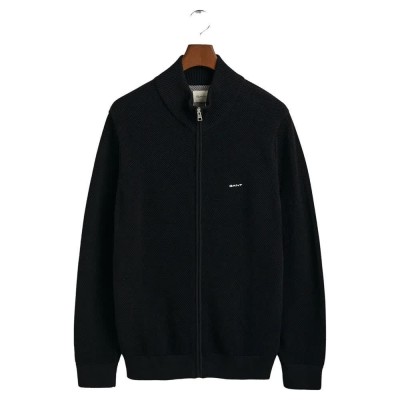 блуза,мъжки,пуловери,gant,8040524,full,zip,sweater,black