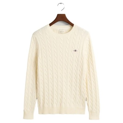 блуза,мъжки,пуловери,gant,cable,sweater,beige