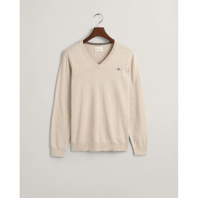 блуза,мъжки,пуловери,gant,classic,sweater,light,beige,melange,(beige)