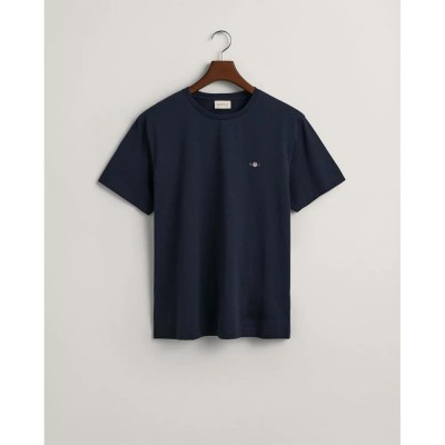 тениска,мъжки,тениски,gant,2003184,regular,fit,short,sleeve,t,shirt,evening,blue,(blue)