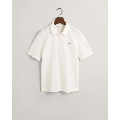 дамски,блузи,с,яка,gant,slim,shield,short,sleeve,polo,eggshell,(beige)