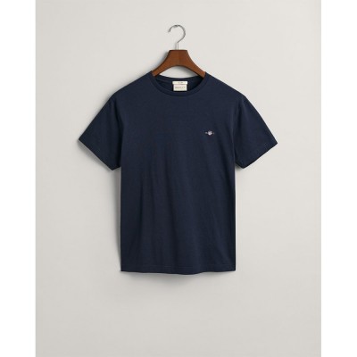 тениска,мъжки,тениски,gant,slim,shield,short,sleeve,t,shirt,blue