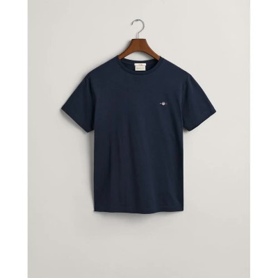 тениска,мъжки,тениски,gant,slim,shield,short,sleeve,t,shirt,blue,(evening,blue)