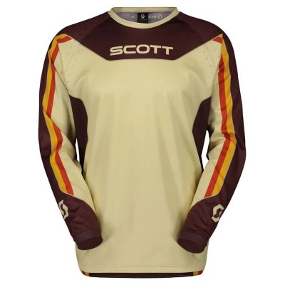 блуза,с,дълъг,ръкав,мъжки,тениски,дамски,тениски,scott,evo,dirt,long,sleeve,jersey,beige,brown,(deep,brown,beige)